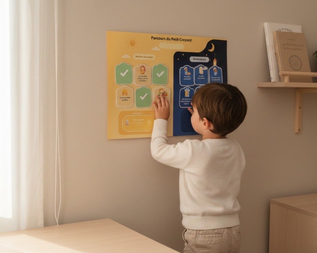 Garçon devant le tableau